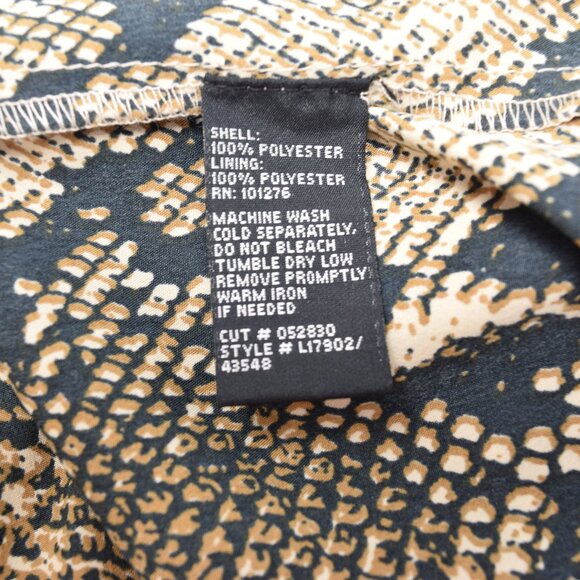 Label by Five Twelve Shirt Dress Women 8 Snakeskin Colorblock New Python Mob - Picture 8 of 10